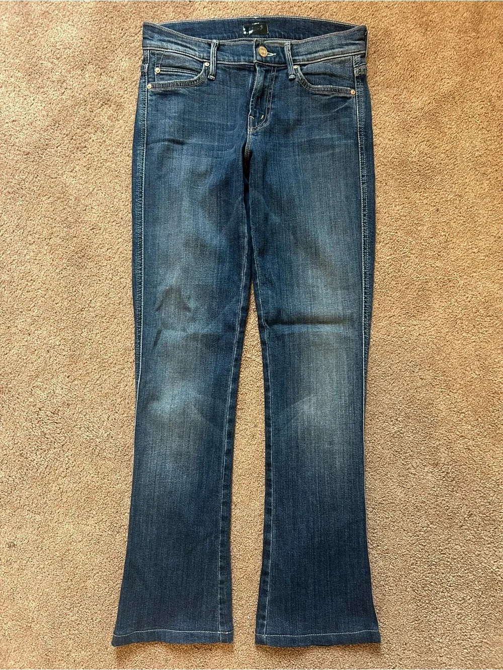 MOTHER The Runaway Bootcut Jeans Medium Kitty Wash Size 26 - Picture 2 of 13